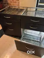 Kitchen trolleys with removable SS baskets and SS frame