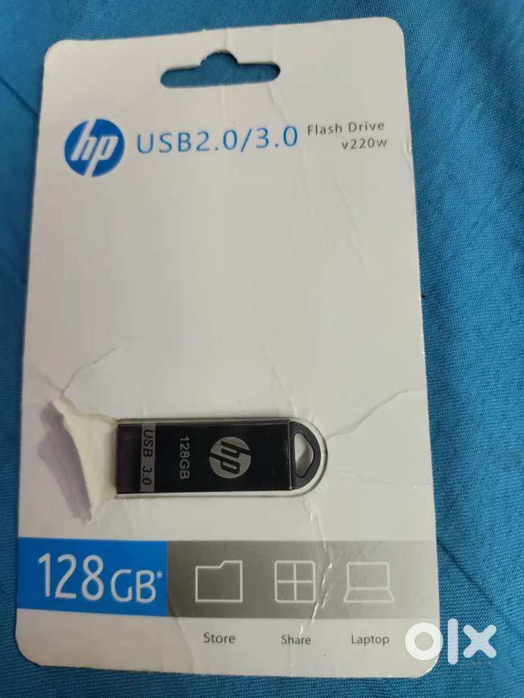 HP 128GB USB 3.0 Pen Drive (v220w) - with pack