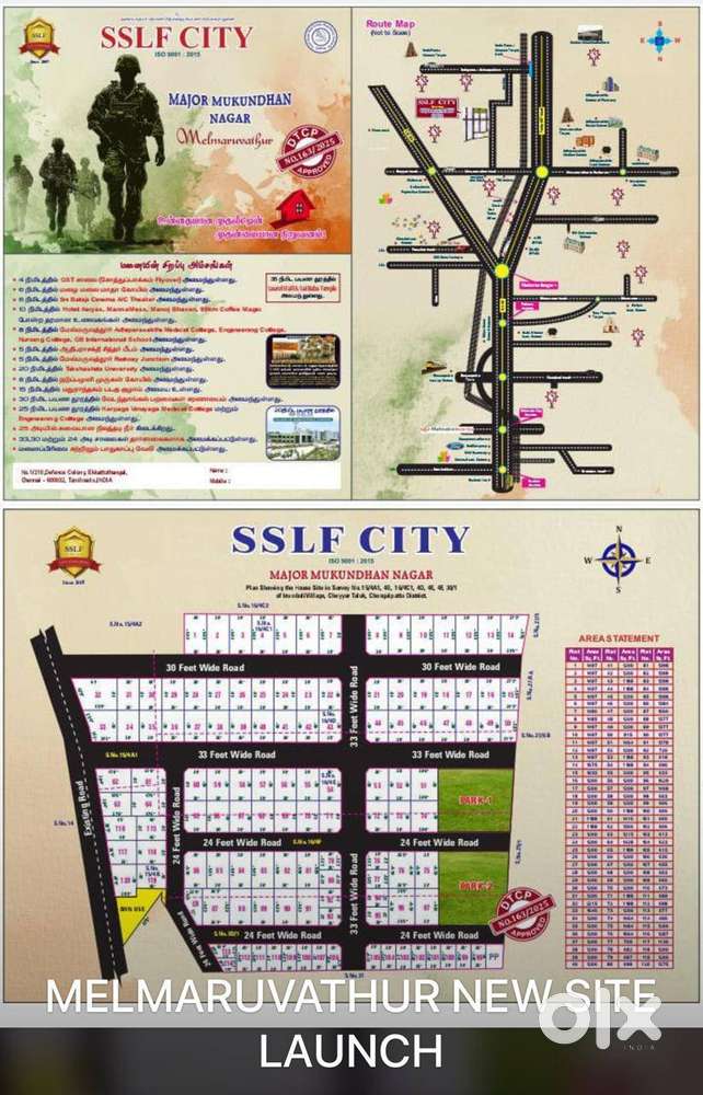 DTCP Approved Plots for Sale in Melmaruvathiyur – ₹999/sq.ft