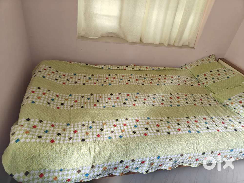 Large Single cot with bed