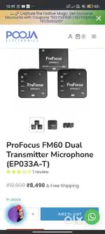 Wireless mic Profocus Fm60