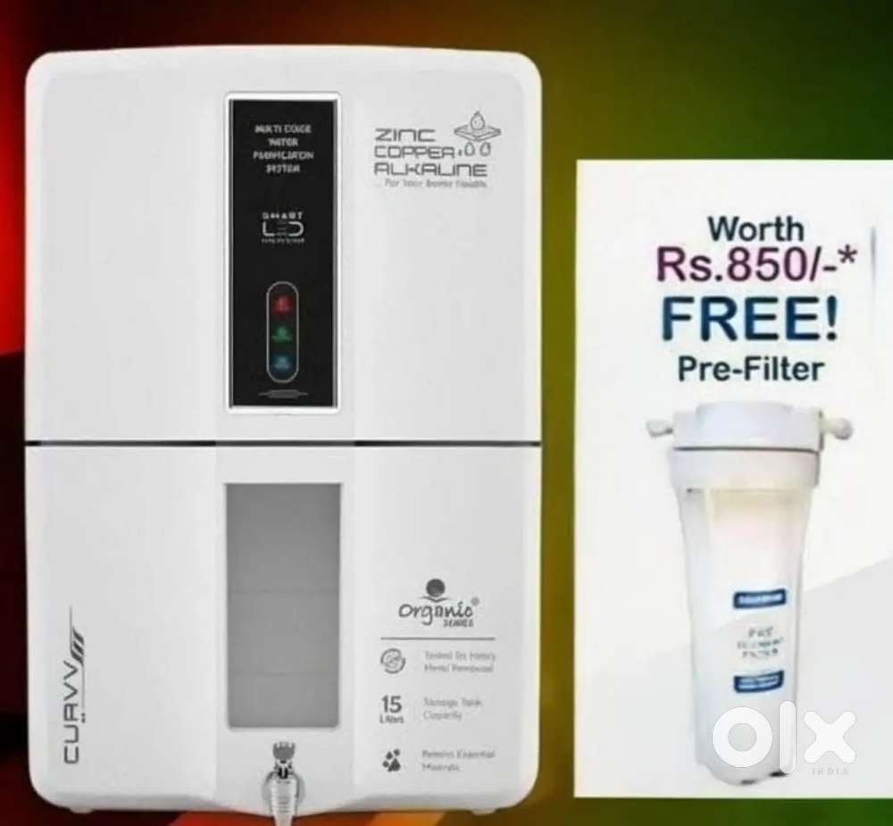 CURVV White Ro cabinet with Free Pre-filter