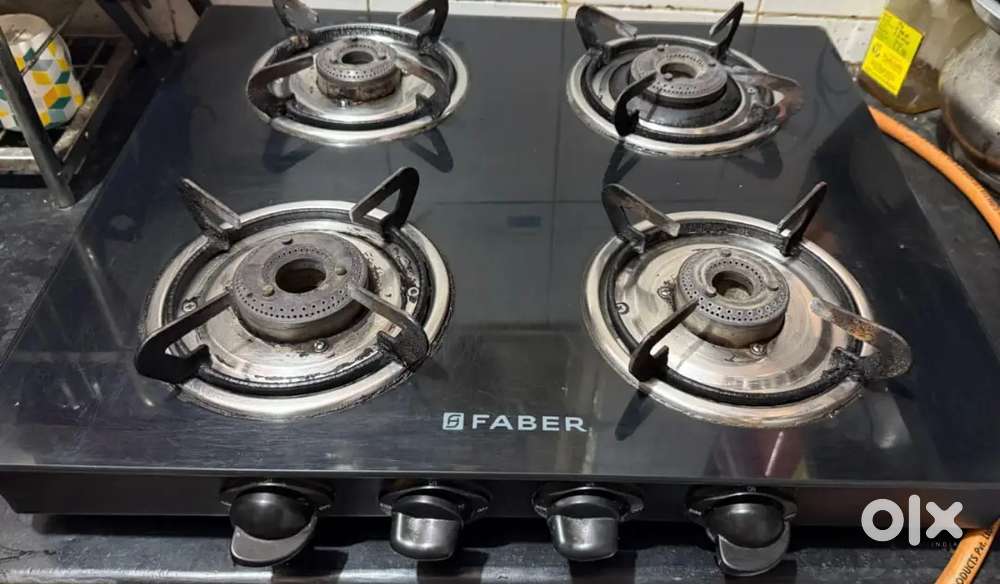 Faber Glass Cook Top With 4 Burnol Mint condition