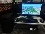 Monitor with CPU, Mouse and Keyboard