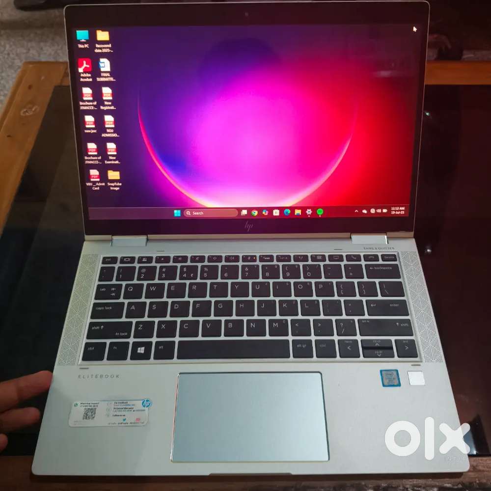 Hp Elitebook 360  touch laptop Full metal with type C charging