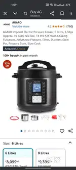 Electric Cooker, Hand Blender, Garment Steamer, Hair Dryer, Air Fryer.