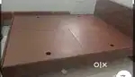 Wooden king size bed