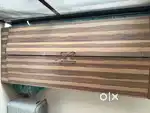 Spacious 2-Door Wooden Wardrobe with Hanging Rod & Storage Shelves