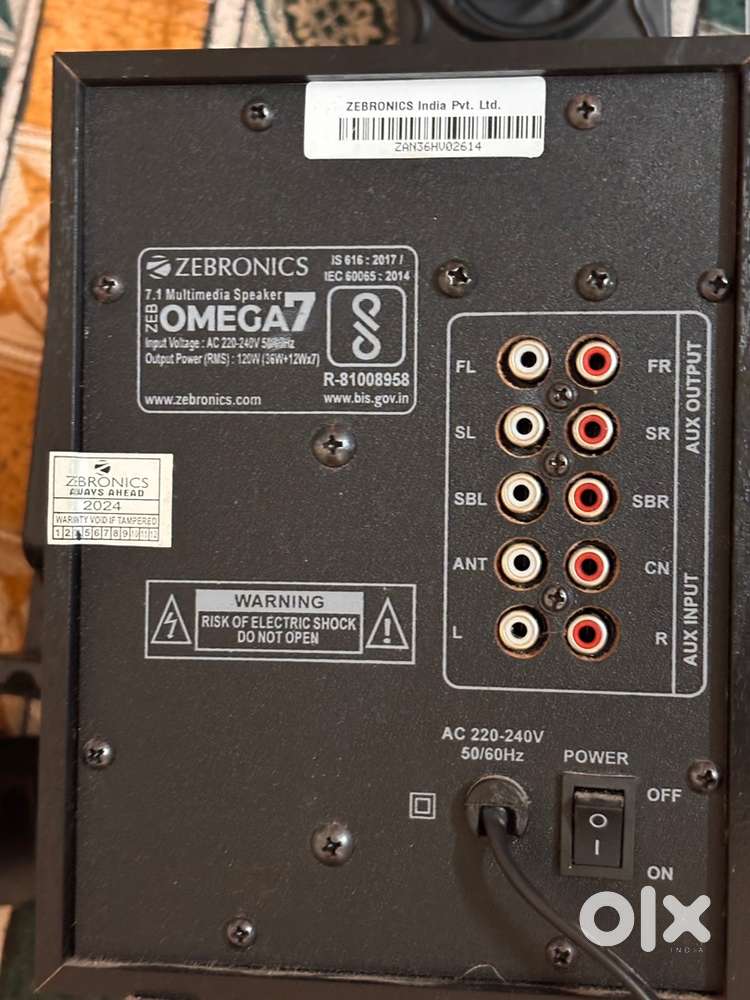 “Zebronics OMEGA 7 Home Theater 7.1 System  – Good Condition”