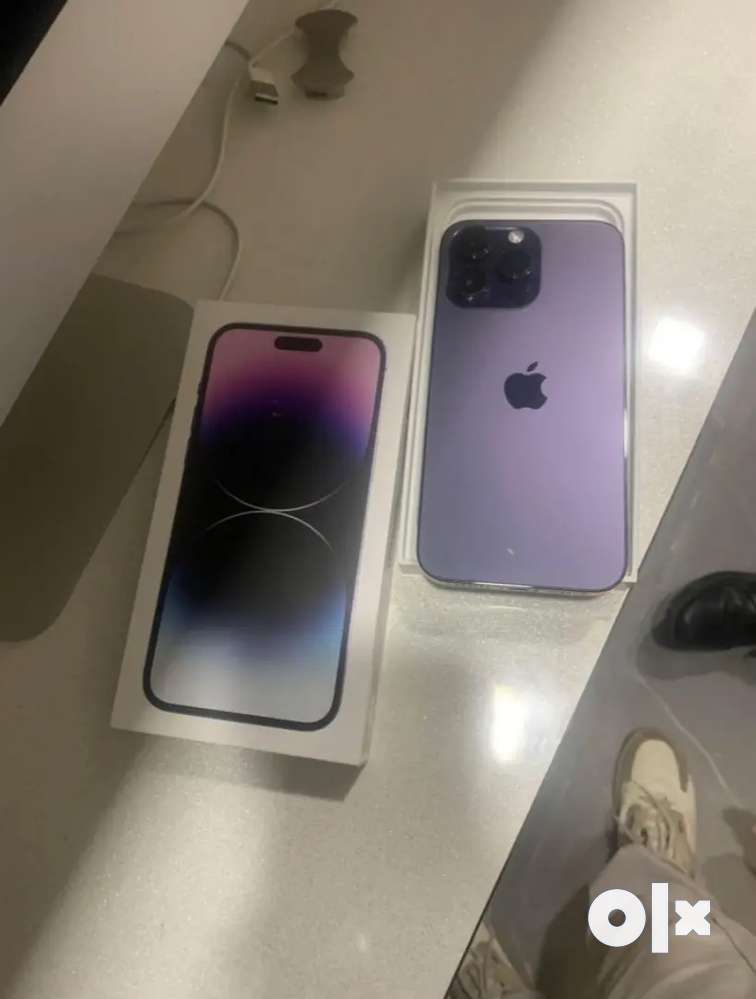 IPHONE 14 PRO DEEP PURPLE UNLOCK JUST ACTIVATED WITH ALL ACCESSORIES