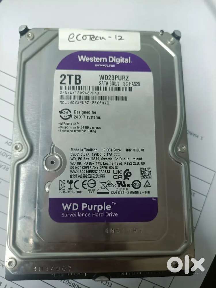 WD Hard disk 2 Tb