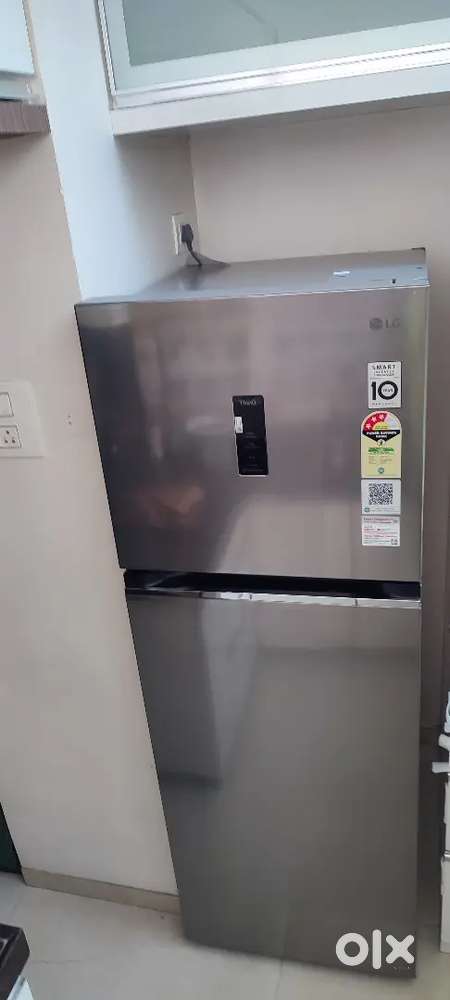 LIKE NEW: LG 343L 3* Wi-Fi Double Door Fridge(GL-T382TPZX)-1 Yr Old
