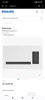 Original Philips 80 watts Bluetooth sound bar for TV and Mobile