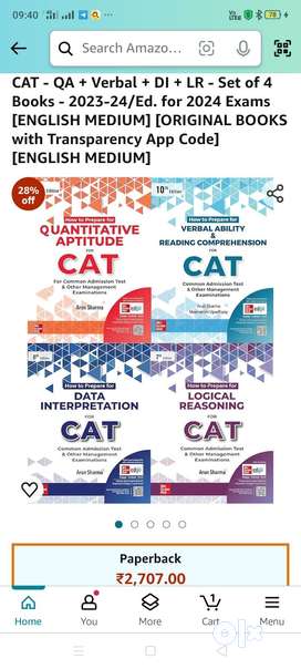 CAT books of Arun Sharma 5+1 For 2024 CAT Exam Latest Edition