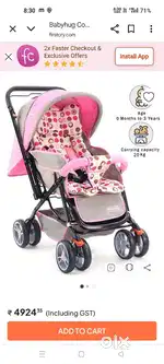 Bubyhug stroller new condition