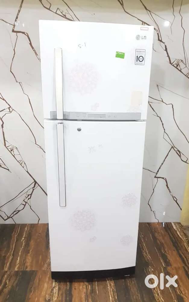 Lg latest flower design double door refrigerator %