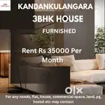 Kadankulangara 3bhk furnished house for rent