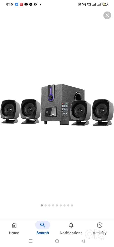 Home theatre with 4 speaker all conditions was awesome new