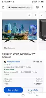 Videocon led smart tv