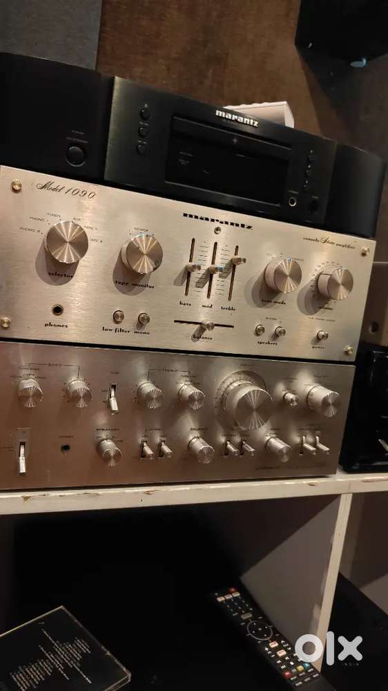 Technics LP1210,Marantz model1090,Sansui 5000X,Nakamichi RE10, Carver
