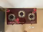 Surya crystal 3 burner glass stove  Auto ignition