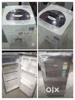 Whirlpool single door and lg topload washing machine