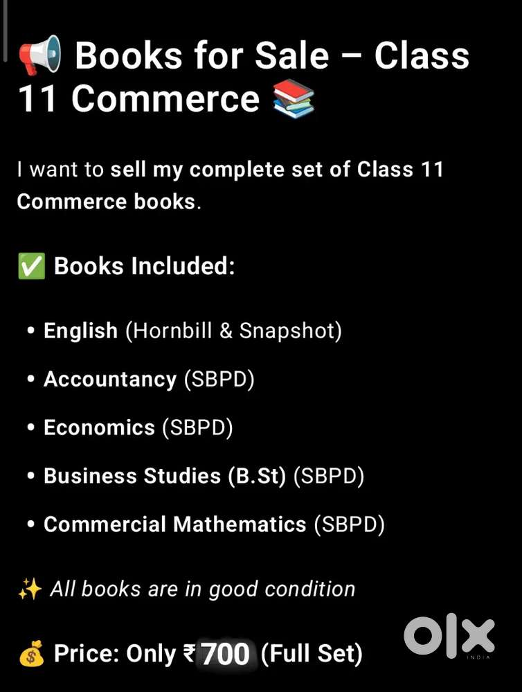 Class 11 & class 12 commerce book