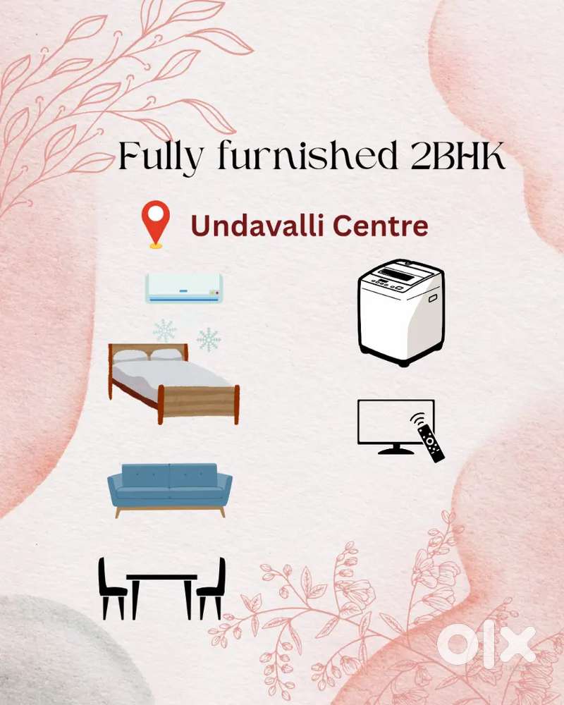 Fully Furnished 2BHK at Undavalli Centre