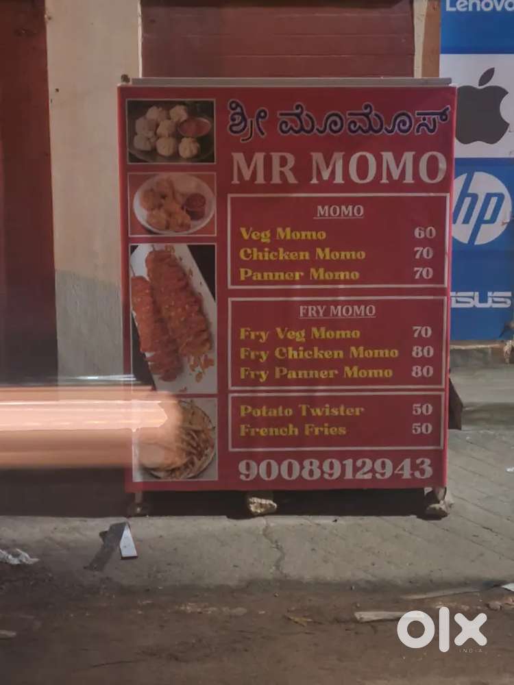 Momos stall . Good condition
