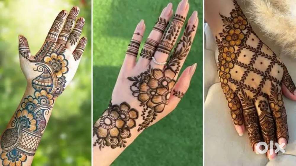Mehndi Artist services with Arabic design