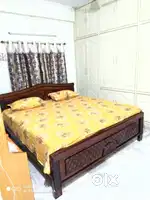 6x6 king size cot and mattress in perfect condition for sale