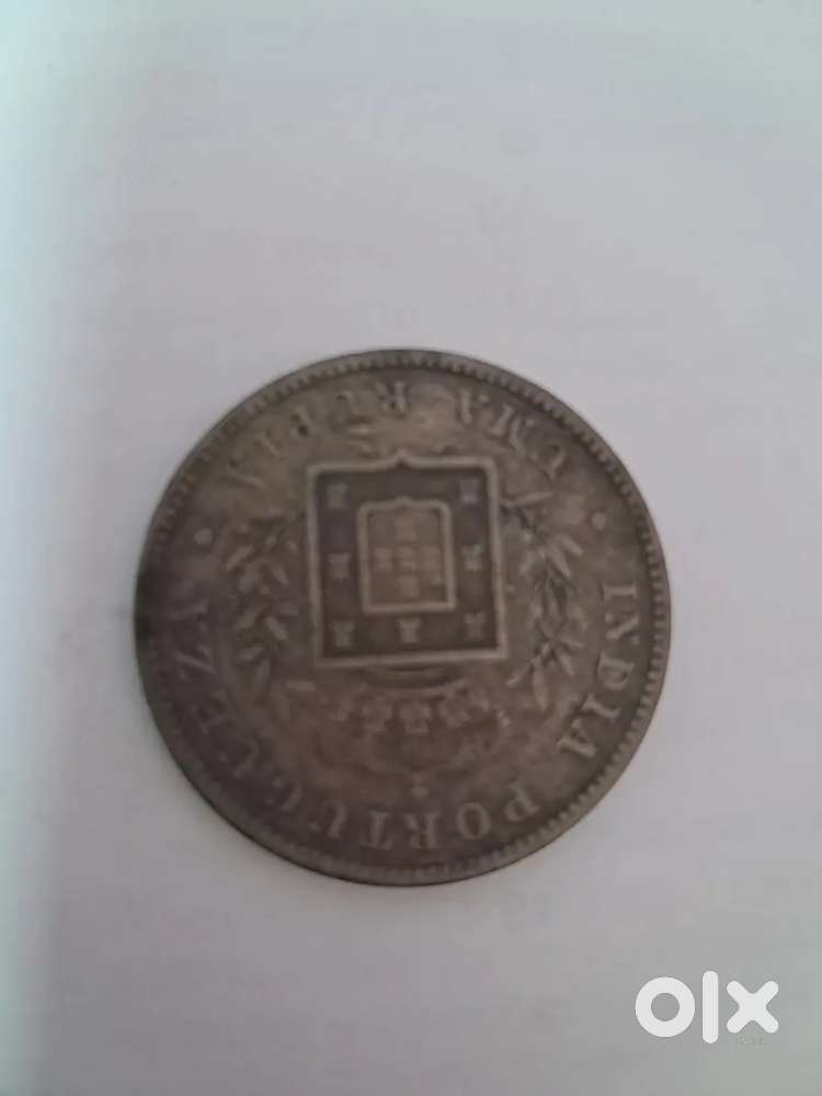 Portuguese India 1881 silver coin