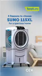 Symphony air 115 liter  cooler 4 months old