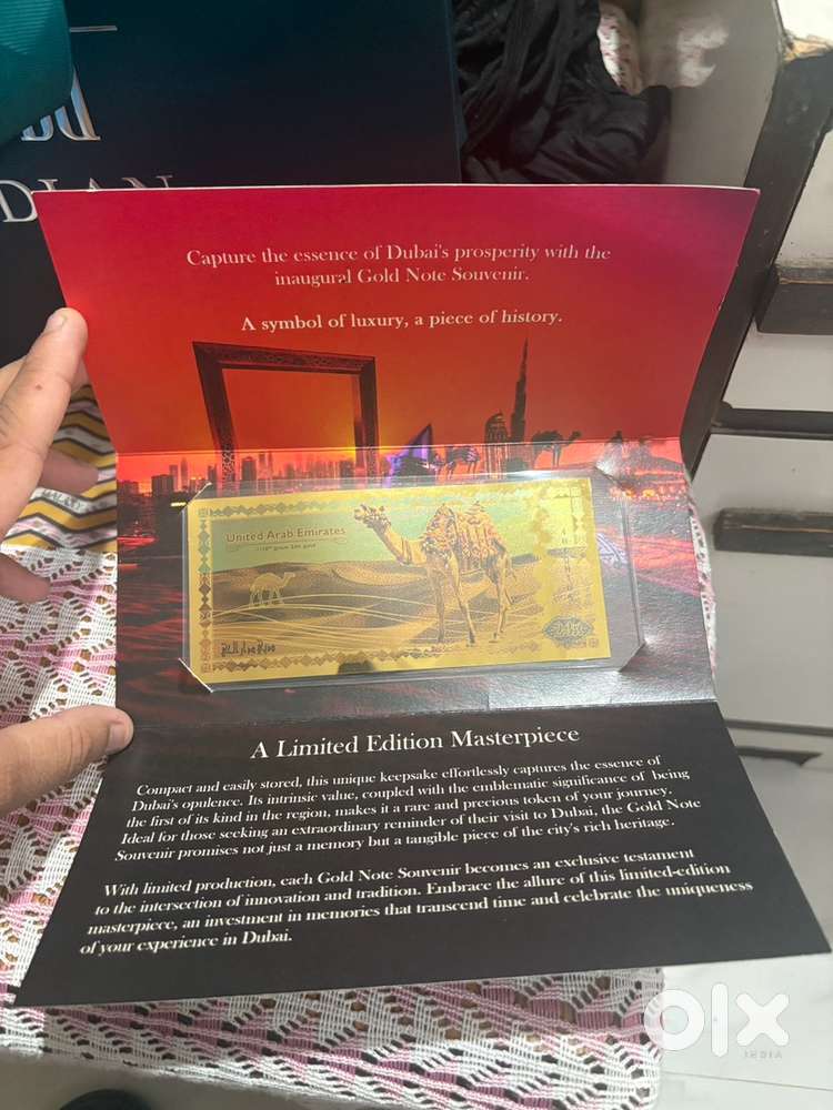Imported 24K LIMITED EDITION DUBAI GOLD NOTE