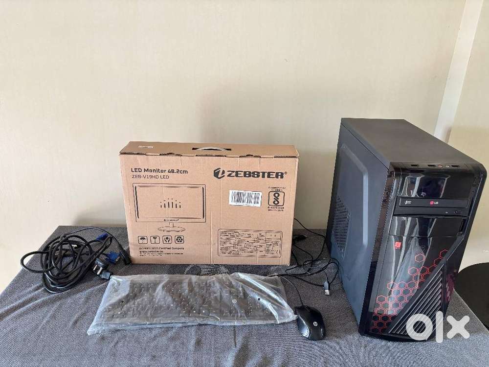 CPU i 3 Processor 8 GB Ram - 1 TB HDD with Cabinet - Best price