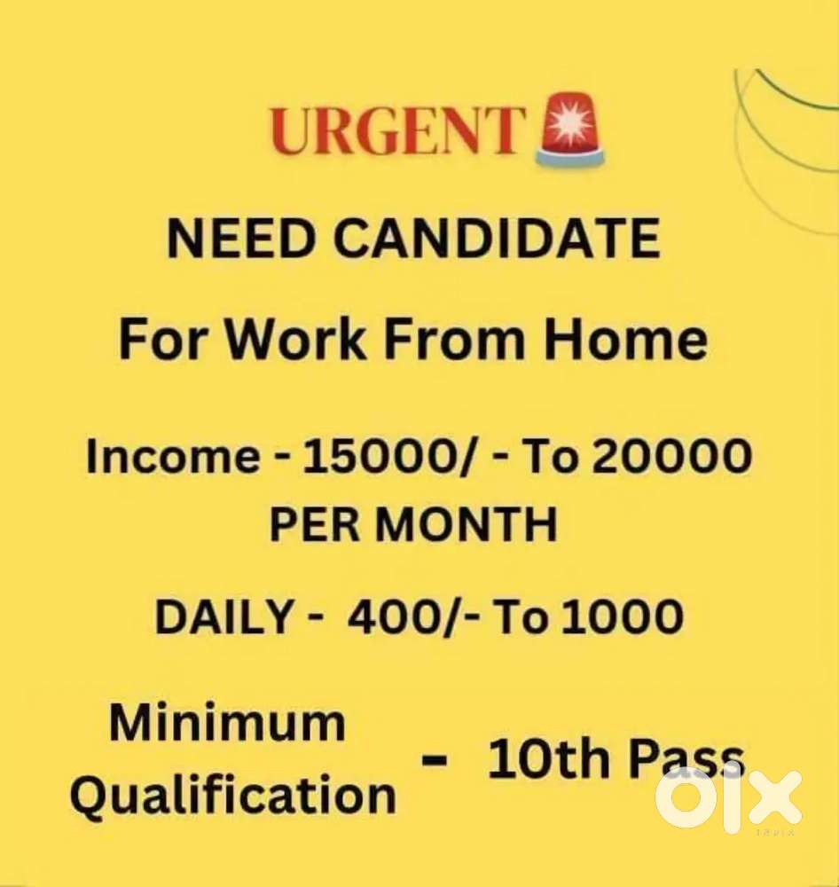 Work From Home job  part-time and full-time available