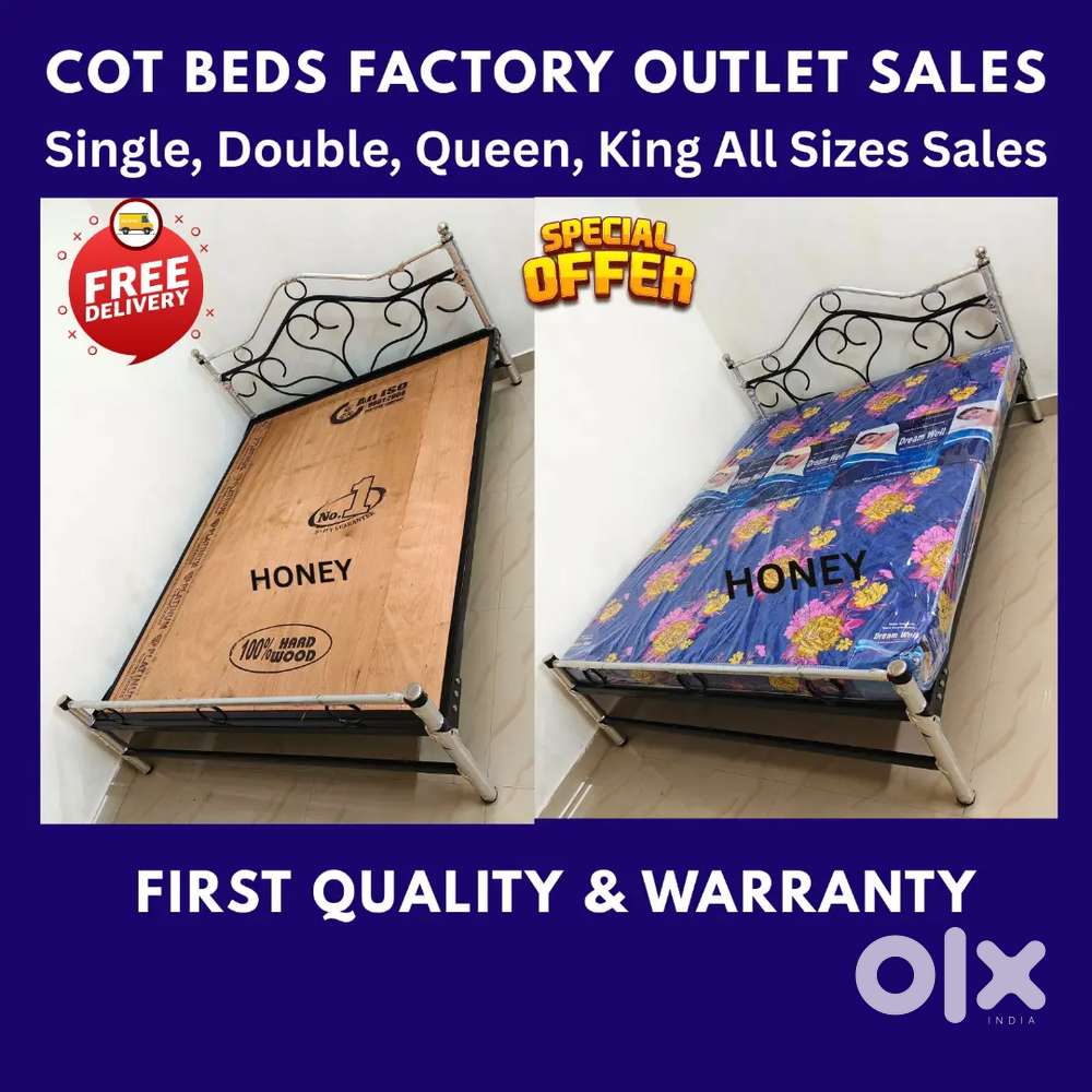 Steel Cot bed Mattresses Sales - Safety sleep night Smooth