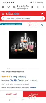 Mixer grinder, juicer, food processor, Atta kneading ,chopping etc..