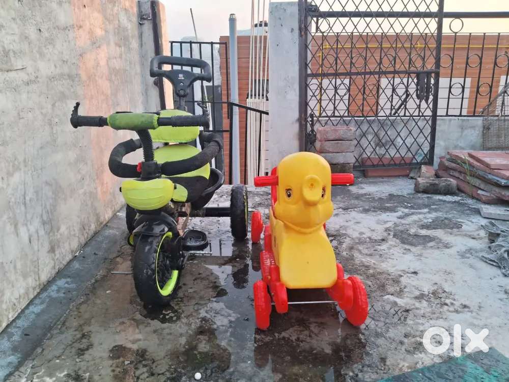 Kids cycle and horse toys