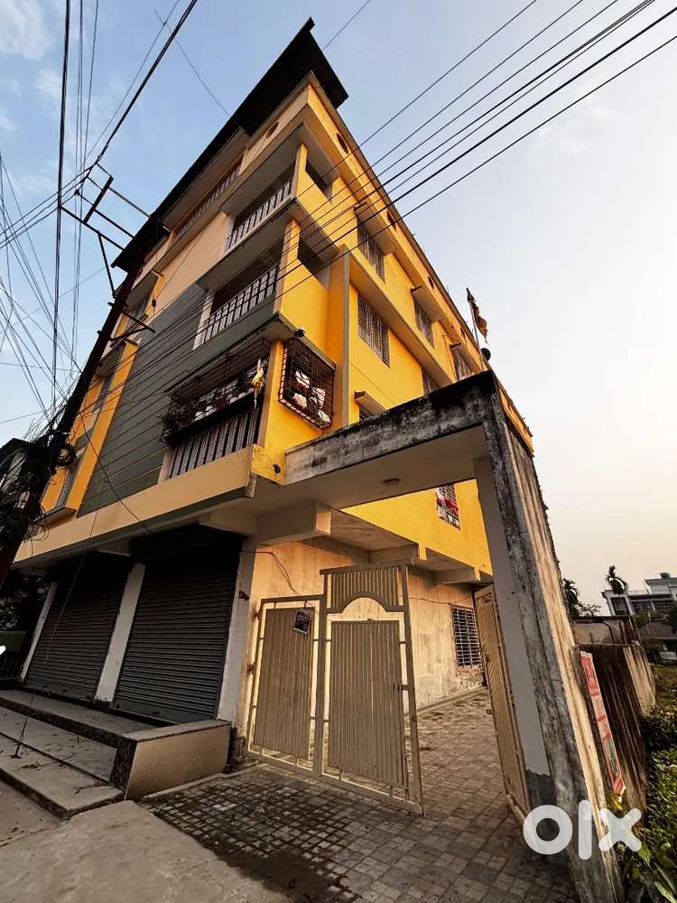 Flat (1278 sq ft) + 231 sq ft Roadside Shop for Sale in Devidanga