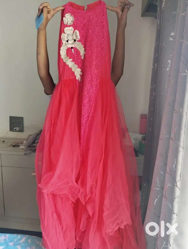 Pink gown for girls 10-12 years