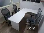 Office L shape Refurbished table with size 6ft x 5ft