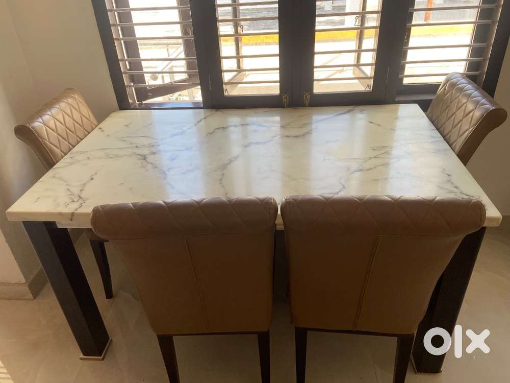 Dinning table granite with 6chairs