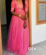 Pink net skirt and top