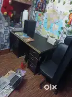 Computer table and chairs