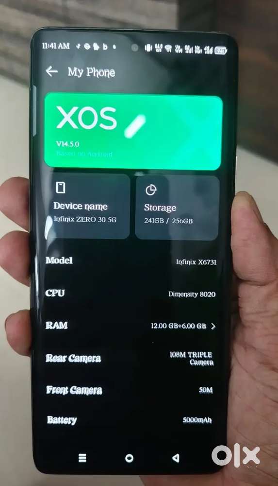 INFINIX ZERO 30 5G, 12/256, GREEN COLOUR, JUST FIXED 12,000/-