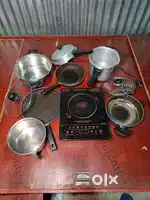 Indection with Pressure Cooker with 3 pan