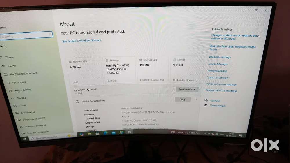 Acer pc for sale in good condition