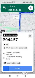 Uber ke liye 50-50 par parmanent driver chahiye