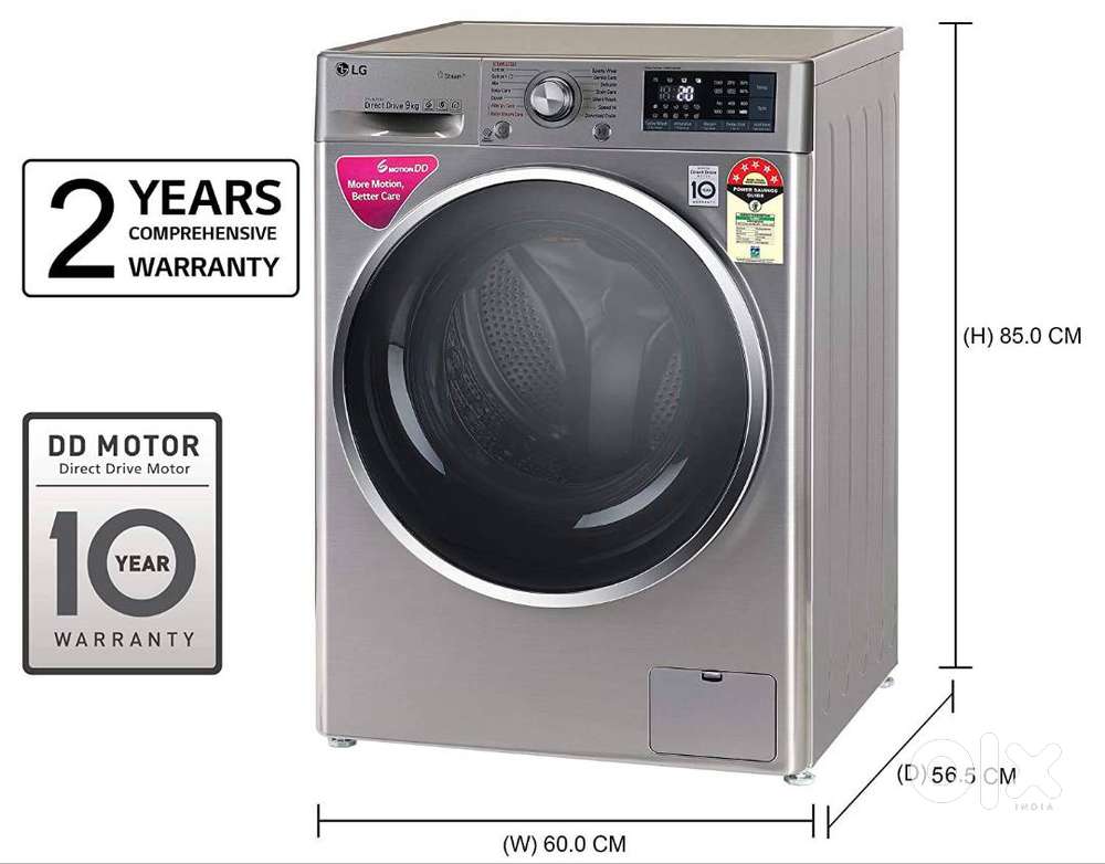 LG 8 Kg front loading automatic Inverter Direct Drive washing machine